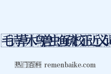 毛诗草木鸟兽虫鱼疏校正近义词是什么意思的图片